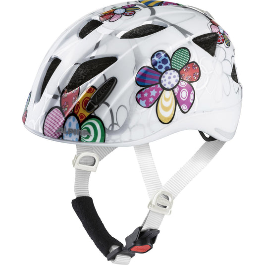 Alpina sports kinderhelm ximo flash white flower 45-49 glans