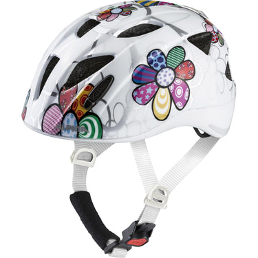Alpina sports kinderhelm ximo flash white flower 49-54 glans