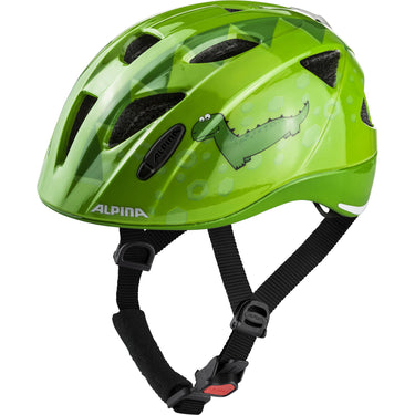 Alpina sports kinderhelm ximo flash green dino 45-49 glans