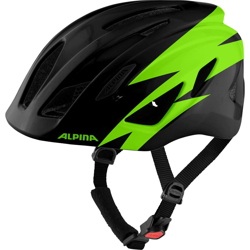 Load image into Gallery viewer, Alpina sports kinderhelm pico 50-55 glans zwart groen
