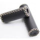 Monte grappa handvatset 90 120mm leer zwart