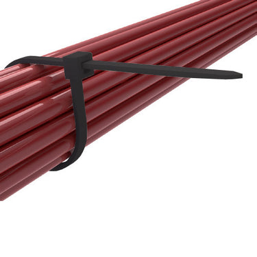 Kabelbinders 30cm x 4,8mm zwart (100st)