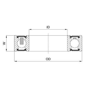 Union kogellager ball bearing cb-350 17x26x5