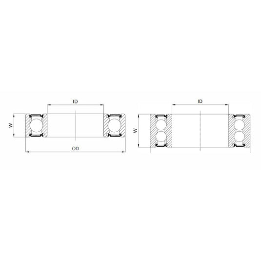 Marwi union kogellager max cb-438 6000v llu 10x26x8