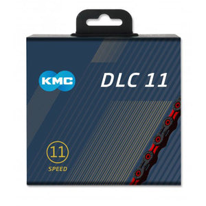 KMC Fietsketting DLC 11 118 Schakels - Rood Zwart