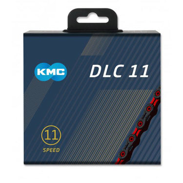 KMC Fietsketting DLC 11 118 Schakels - Rood Zwart