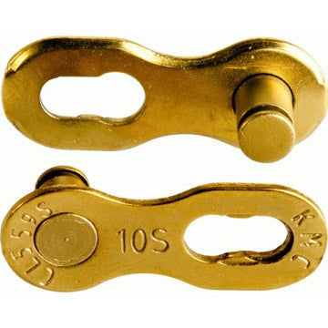Load image into Gallery viewer, KMC Fietsketting MISSING LINK 10R Goud 5.88mm
