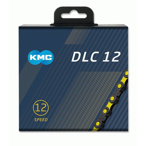 KMC ketting 1 2x11 128 126s DLC 12 zwart geel 12v