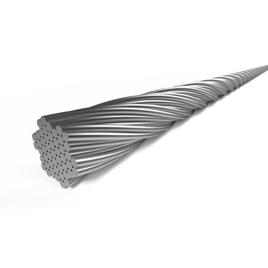 Elvedes schakel binnenkabel 2250 mm 7 x 7 draads rvs ø1,1mm met n-nippel ø4 x 4mm (doos à 100 stuks) - zilver