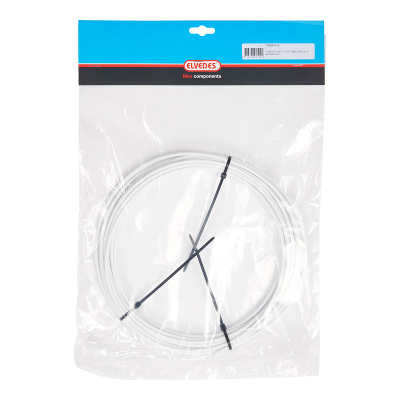 Load image into Gallery viewer, Elvedes schakel buitenk 4,2mm (10m) wit liner 1120sp-6-10
