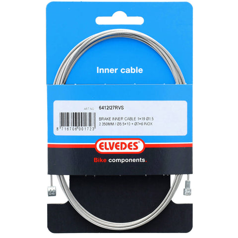 Elvedes rem binnenkabel 1350mm kabelsplitter RVS