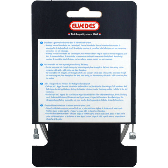 Elvedes kabel rem binnen bmx freestyle boven 1.35 rvs