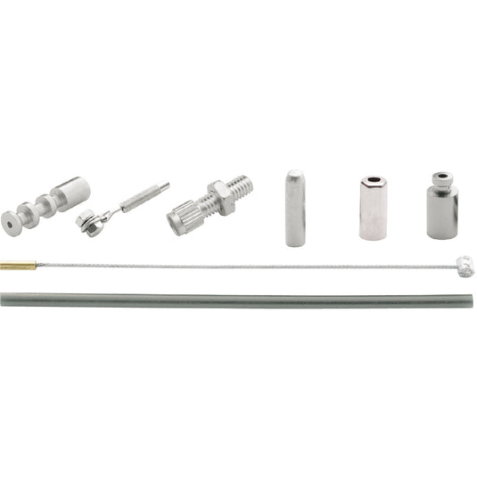 Versnellingskabelset Elvedes 1700 2250 mm universeel Sturmey Archer RVS - zilver (op kaart)