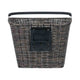 Basil Bremen Rattan Look KF - fietsmand - voorop - donkerbruin