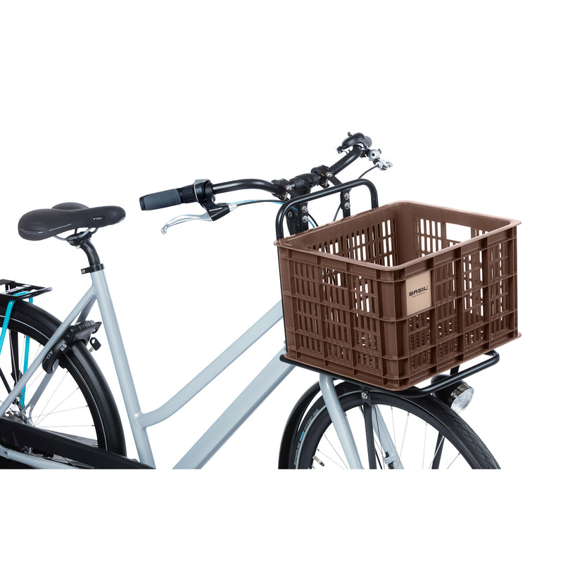 Load image into Gallery viewer, Basil fietskrat M - medium - 29.5 liter - bruin
