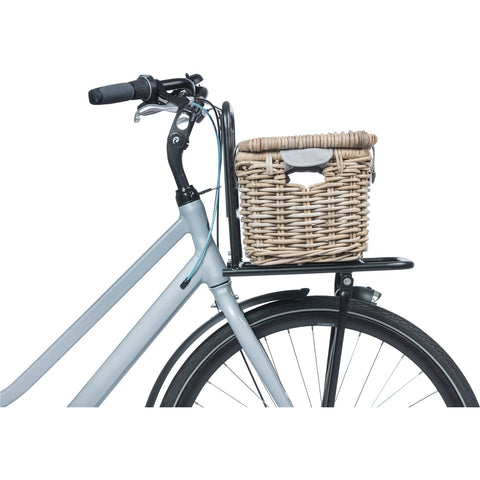 Rotan fietsmand Basil Denton medium 39 x 27 x 25 cm - nature grey