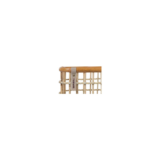 Basil Green Life - rotan fietsmand - medium - voorop natural bruin