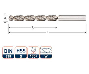 Rotec spiraalboor din338 alu 3.5