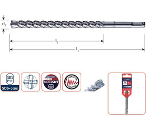 Rotec hamerboren sds+ 'zentro' 4-snijder 6,0x150 210 mm - 2020602