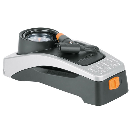 Sks airstep voetpomp met manometer - 7 bar - zwart