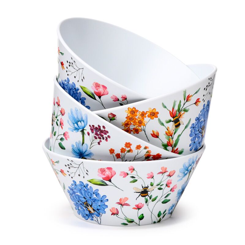 Load image into Gallery viewer, Nectar meadows set van 4 duurzame rpet picknick kommen

