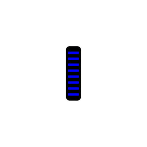 Rrp proguard cable tie - front - sticker - mini - blue