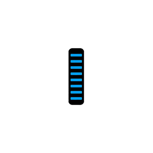 Rrp proguard cable tie - front - sticker - mini - cyan
