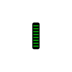 Rrp proguard cable tie - front - sticker - mini - green