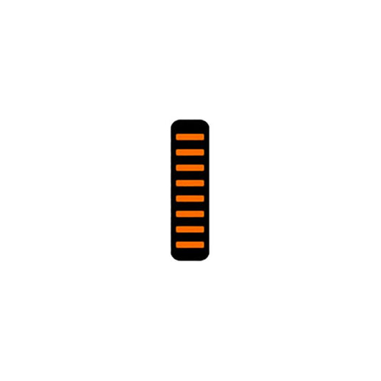 Rrp proguard cable tie - front - sticker - mini - orange