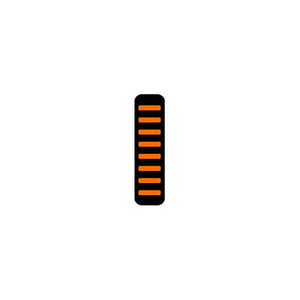 Rrp proguard cable tie - front - sticker - mini - orange