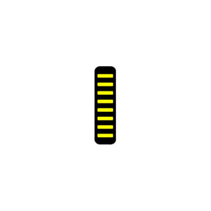 Rrp proguard cable tie - front - sticker - mini - yellow