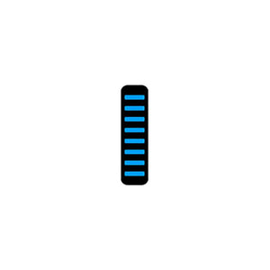 Rrp proguard cable tie - rear - sticker - cyan