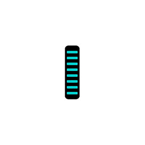 Rrp proguard bolt on v1 - front - sticker - mini - turquoise