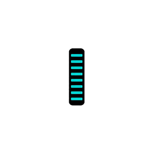 Rrp proguard bolt on v1 - front - sticker - mini - turquoise