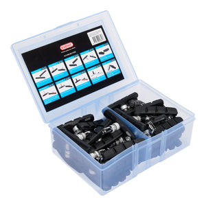 remblokken V-brake 72 x 15 mm zwart 50 stuks