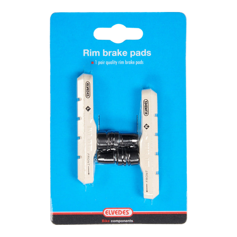 Load image into Gallery viewer, Remblokset Elvedes V-brake 72 mm - wit (op kaart)
