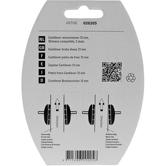 Load image into Gallery viewer, Simson v-brake remschoen m stift
