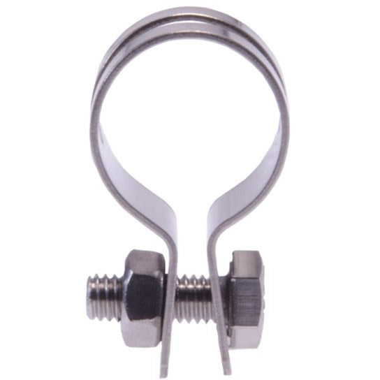 Load image into Gallery viewer, Simson rembandage rond 22mm rvs per stuk op kaart
