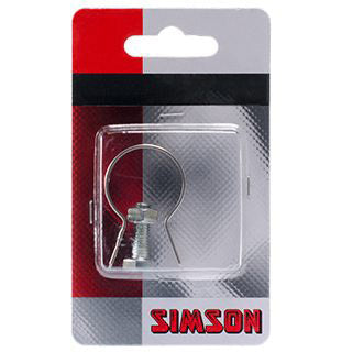 Load image into Gallery viewer, Simson rembandage rond 22mm rvs per stuk op kaart
