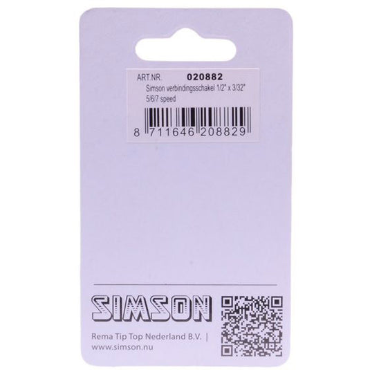 Simson Verbindingsschakel 5 6 7 - Fietskettingverbinder (1 2 x 3 32 ) - Zilver