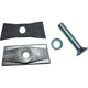 Hebie plaat middenstandaard +bout m10x55mm 69902 zilver