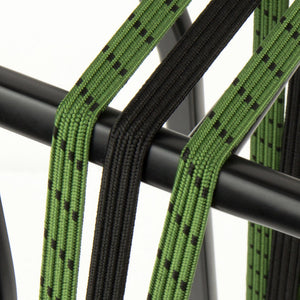 Widek triobinder eye met haak 3x12mm zwart olijfgroen