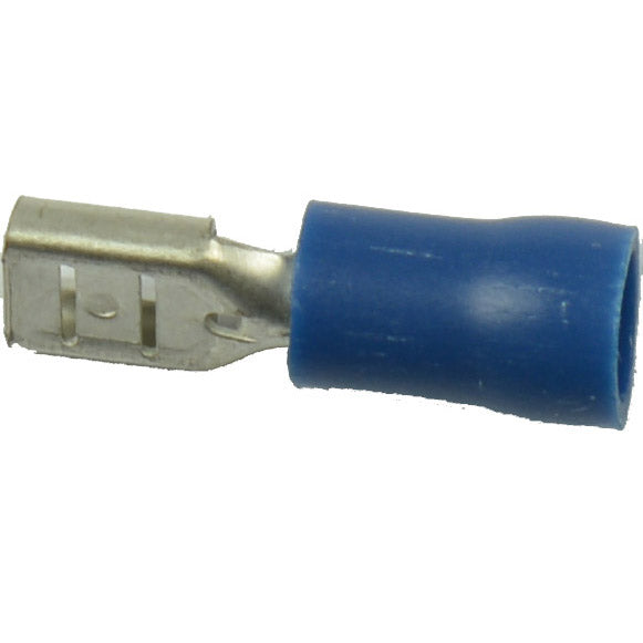Load image into Gallery viewer, Bofix kabelschoen amp vrouw plat 4,8mm blauw (25st)

