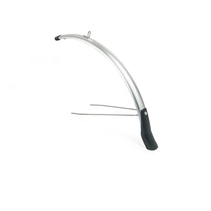 spatbordenset Snello 28 inch 46 mm kunststof zilver
