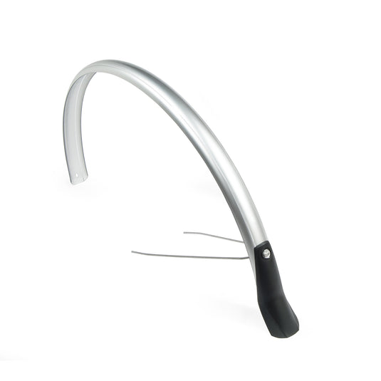 spatbordenset Snello 28 inch 46 mm kunststof zilver