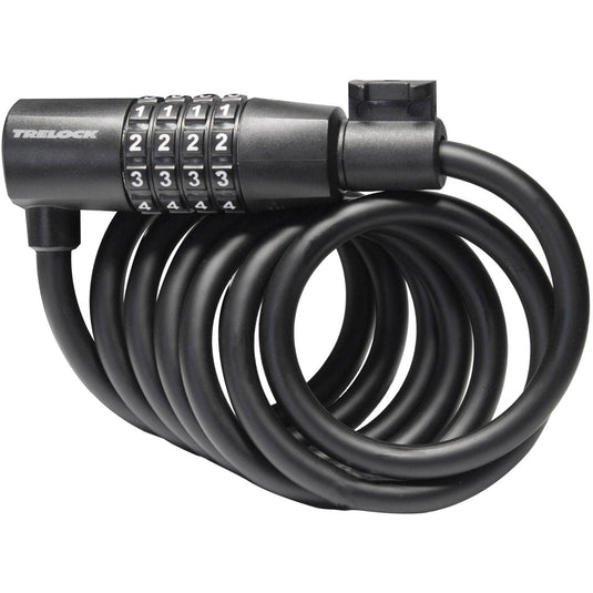 Trelock sk108 spiraalkabelslot code 180 8mm zwart