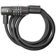 Trelock sk415 spiraalkabelslot code 180 15mm zwart