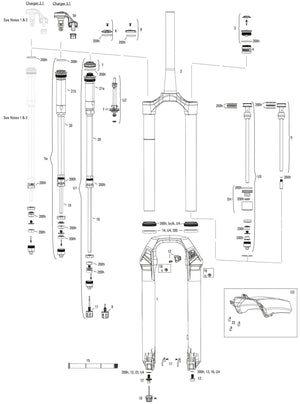 Rockshox federgabel lyrik ultimate rc2 sus.fork rs lyrik ult.rc2 27,5 boost red 150mm