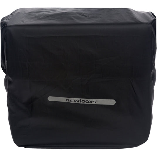 New Looxs Regenhoes Dubbel - Zwarte Waterdichte Polyester Fietstas - Reflectie - 40x97 cm