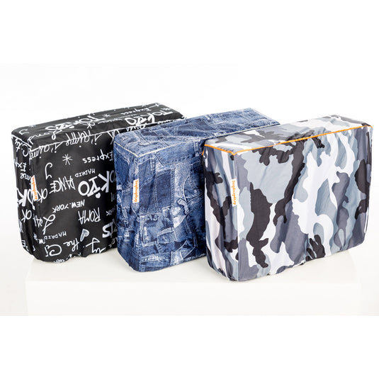 Dripdropbag regenhoes voor schoudertas - waterafstotend polyester - jeans 40 x 30 x 20 cm